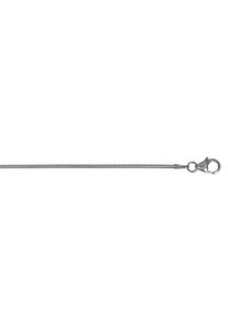 ONE ELEMENT Damen Goldkette "Halskette Tonda rund Reif aus 333 Weißgold Ø 1,2", 42, Weißgold 333-Gold, silber, Weißgold 333, Gold, Halsketten, mm –
