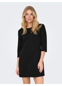 Only Damen Sweatkleid "ONLCHRIS L/S DRESS CC SWT", schwarz, modisch, Gr. S, unifarben, Jersey, Obermaterial: 99% Polyester, 1% Elasthan, Kleider