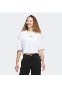 Damen T-Shirt "ESS CROP TEE", weiß, sportlich, Gr. XXL, adidas originals, Obermaterial: 100% Baumwolle, Shirts