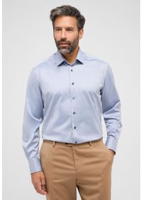 Eterna Herren Langarmhemd "COMFORT FIT", blau, Gr. 44, Twill, 100% Baumwolle, Hemden, NON IRON (bügelfrei)