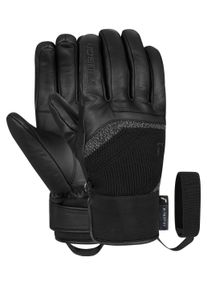 Reusch Damen Skihandschuhe "Enigma R-TEX XT", schwarz, klassisch, Gr. 8, mehrfarbig, 60% Polyester, 40% Rindsleder, Handschuhe, mit wasserdichter und