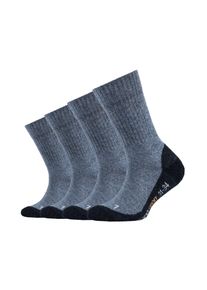 Camano Kinder Socken "Sportsocken 4er Pack", Gr. 31, blau, 58% Baumwolle 20% Polyester 20% Polyamid 2% Elasthan, Socken
