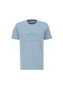 Herren T-Shirt "Alpha Industries Men - T-Shirts Basic T-Shirt BL Rainbow Ref.", bunt, Gr. XS, Alpha Industries, Obermaterial: 100% Baumwolle, Shirts