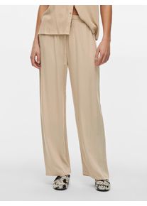 Vila Damen Schlupfhose "VIPRICIL RW PANT - NOOS", grau, modisch, Gr. 40, unifarben, Web, Obermaterial: 90% Viskose, 10% Leinen, Hosen