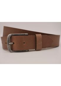 AnnaMatoni Damen Ledergürtel, grau, casual, Gr. 90, Rindsleder, Gürtel, mit silberner Schließe