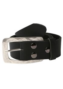 Damen Koppelgürtel, schwarz, casual,klassisch, Gr. 80, RETTUNGSRING BY SHOWROOM 019, unifarben, Büffelleder, Gürtel