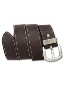 Bernd Götz BERND GÖTZ Damen Ledergürtel, braun, casual,modisch, Gr. 80, unifarben, Leder, Gürtel, mit Metallschlaufe
