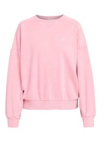 Roxy Damen Sweatshirt "Oasis Haze", rosa, Gr. M, 77% Baumwolle, 23% Polyester, Sweatshirts