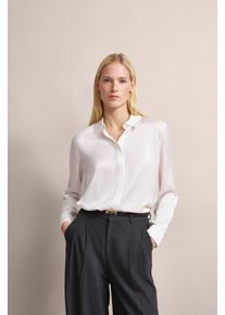 Bugatti Damen Langarmbluse, beige, casual, Gr. 44, unifarben, 100% Viskose, Blusen, mit abgerundetem Saum