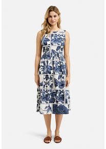 Smith & Soul SMITH & SOUL Damen Sommerkleid, blau, casual, Gr. XS, bedruckt, gemustert, Material: 100% Baumwolle, Kleider, mit Taschen