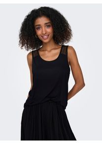 Only Damen Blusenshirt "ONLJOJO S/L MOSTER TANK TOP JRS", schwarz, modisch, Gr. XS, unifarben, Jersey, Obermaterial: 95% Viskose, 5% Elasthan, Shirts