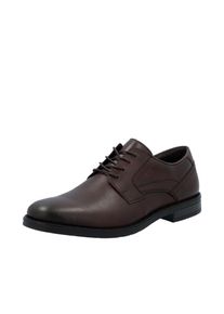 Rieker Herren Schnürschuh, Gr. 45, braun, Leder, unifarben, elegant, Schuhe, Anzugschuh, Festtagsschuh, Business-Schnürer mit Lederinnensohle