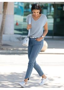 Classic Basics Damen Bequeme Jeans, blau, Gr. 50, unifarben, 81% Baumwolle, 17% Polyester, 2% Elasthan, Jeans