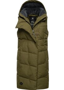 Ragwear Damen Steppweste "Pavla Vest", grün, modisch, Gr. L, Außenmaterial: 100% Polyester, Innenfutter: 100% Polyester, Wattierung: 100% Polyester,