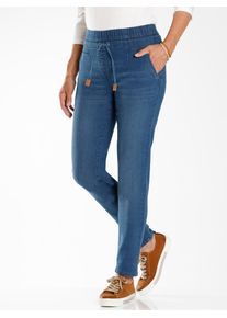 Classic Basics Damen Schlupfjeans, blau, Gr. 28, unifarben, 81% Baumwolle, 17% Polyester, 2% Elasthan, Jeans