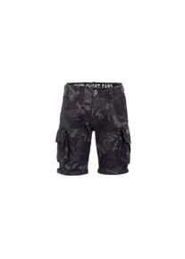 Herren Shorts "Alpha Industries Men - Shorts Crew Short Camo", schwarz, Gr. 33, Alpha Industries, Obermaterial: 98% Baumwolle, 2% Elastan, Hosen