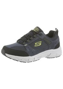 Skechers Herren Sneaker "Oak Canyon", Gr. 39, blau, Textil, Leder, sportlich, Schuhe, mit Memory Foam-Ausstattung, Freizeitschuh, Halbschuh,