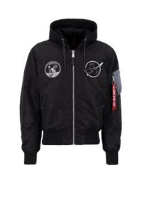 Herren Bomberjacke "Alpha Industries Men - Bomber Jackets MA-1 VF Hood Dark Side", schwarz, Gr. XXXL, Alpha Industries, Obermaterial/Futter: 100%