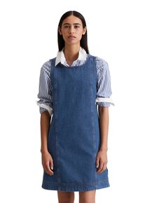 Marc O'Polo Damen Jeanskleid "aus reinem Organic Cotton", blau, Gr. XXL, MARC O'POLO DENIM, unifarben, Obermaterial: 100% Baumwolle, Kleider