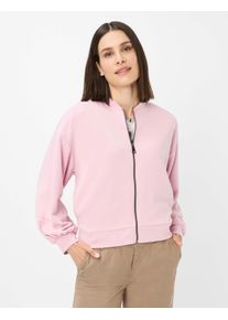 Brax Damen Funktions-Kapuzensweatjacke "Style BECKY", rosa, Gr. 40, 51% Viskose, 44% Polyester, 5% Elasthan, Sweatjacken