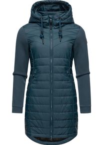 Ragwear Damen Steppmantel "Lucinda Long", blau, sportlich, Gr. S, Obermaterial: 100% Polyester, Obermaterial Ärmel: 100% Baumwolle, Futter: 100%