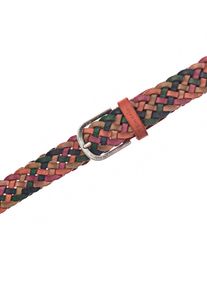 Tamaris Damen Flechtgürtel, bunt, casual,modisch, Gr. 80, Flechtoptik, Rindsleder, Gürtel, individuell verstellbar