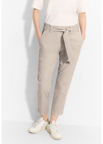 Cecil Damen Paperbag-Hose, beige, casual, Gr. XXL, unifarben, Web, 98% Baumwolle, 2% Elasthan, Hosen, im Loose Fit