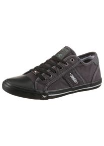 Mustang Shoes Herren Sneaker, Gr. 41, grau, Textil, sportlich, Schuhe, mit Mustang Markenlabel, Freizeitschuh, Halbschuh, Schnürschuh