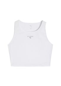 Puma Damen Trainingsshirt "Puma x HYROX ULTRASPUN Crop Tanktop Damen", weiß, Gr. S, Obermaterial: 100% Polyester, Shirts