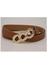 AnnaMatoni Damen Ledergürtel, braun, casual, Gr. 105, unifarben, Rindsleder, Gürtel, mit goldener Schließe