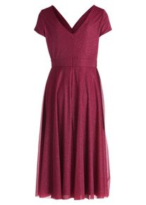 Vera Mont Damen Cocktailkleid "Vera Mont Cocktailkleid im Glitzer-Look", rot, elegant, Gr. 42, Netz, Obermaterial: 100% Polyester. Futter: 100%