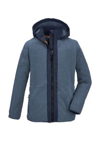 Killtec Kinder Fleecejacke "KOW 129 BYS FLC JCKT", blau, sportlich, Gr. 128, 100% Polyester, Jacken