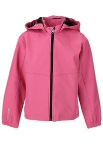 ZIGZAG Kinder Softshelljacke "Troy", pink, casual, Gr. 128, unifarben, 100% Polyester, Jacken, mit wasserabweisender Beschichtung