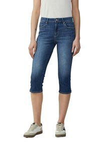 s.Oliver Damen 7/8-Jeans, blau, casual, Gr. 42, unifarben, Denim/Jeans, Obermaterial: 89% Baumwolle, 9% Elastomultiester, 2% Elasthan, Jeans, im