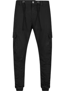 Urban Classics Herren Cargohose "Urban Classics Herren Cargo Jogging Pants", schwarz, Gr. S, unifarben, 100% Baumwolle, Hosen