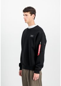 Herren Sweatshirt "Back Print Crewneck", schwarz, modisch, Gr. XXXL, Alpha Industries, bedruckt, Sweatware, Obermaterial: 80% Baumwolle, 20%