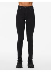 Pieces Damen Skinny-fit-Jeans "PCDANA HW SKINNY JEANS BL102 NOOS BC", schwarz, modisch, Gr. L, unifarben, Denim/Jeans, Obermaterial: 75% Baumwolle,