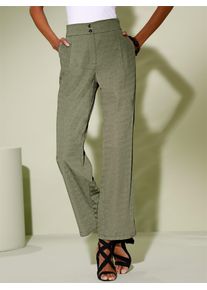 CRÉATION L CREATION L Damen Webhose, grün, Gr. 38, 65% Polyester, 35% Viskose, Hosen