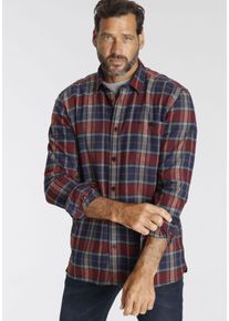MAN'S WORLD MAN'S WORLD Herren Flanellhemd, grau, casual, Gr. XXL, kariert, Flanell, Obermaterial: 100% Baumwolle, Hemden, Karomuster
