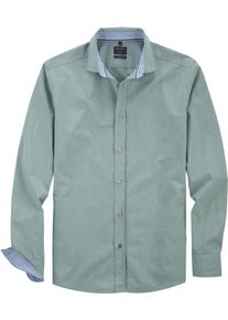 OLYMP Herren Langarmhemd "Hemd Casual", grün, casual, Gr. XXL, Web, Obermaterial: 100% Baumwolle, Hemden, mit feiner Struktur