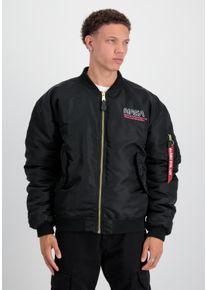 Herren Bomberjacke "Alpha Industries Men - Bomber Jackets MA-1 NASA Skylab", rot, Gr. XL, Alpha Industries, Obermaterial/Futter: 100% Nylon, Füllung: