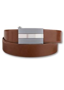 Bernd Götz BERND GÖTZ Damen Ledergürtel, braun, casual, Gr. 85, unifarben, Rindsleder, Gürtel, mit stufenlosem Automatikverschluss