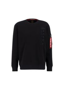 Herren Sweater "Alpha Industries Men - Sweatshirts Embroidery Sweatshirt", schwarz, Gr. L, Alpha Industries, Obermaterial: 80% Baumwolle, 20%