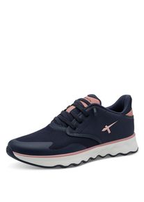 Tamaris Damen Slip-On Sneaker "Nowana", Gr. 36, blau, Textil, Lederimitat, Synthetik, unifarben mit Farbeinsatz, sportlich, Schuhe, Freizeitschuh,
