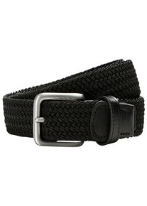Jack & Jones JACK & JONES Damen Flechtgürtel, schwarz, casual,modisch,klassisch, Gr. 90, unifarben, Materialmix, Gürtel