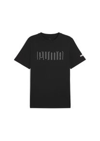 Puma Herren T-Shirt "Puma Sport Graphic T-Shirt Herren", schwarz, Gr. M, bedruckt, Obermaterial: 100% Baumwolle; Rippe: 80% Baumwolle, 20% Polyester,