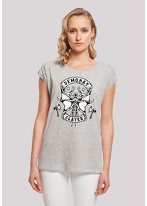 F4NT4STIC Damen T-Shirt "Stranger Things Demobat Slayer", grau, casual, Gr. 4XL, Obermaterial: 100% Baumwolle, Shirts, Premium Qualität