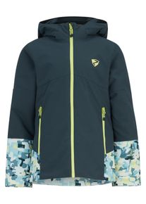 Ziener Kinder Skijacke "AMAJA", grün, Gr. 116, Obermaterial alle Farben außer lime light: 100% Polyester, Obermaterial Farbe lime light: 1. 100%