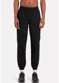 Reebok Herren Trainingshose, schwarz, sportlich, Gr. S, Obermaterial: 100% Polyester, Hosen
