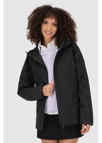 alife and kickin ALIFE & KICKIN Damen Sommerjacke "LILOUAKB", schwarz, casual, Gr. XS, bedruckt, Web, Obermaterial: 100% Polyester, Jacken
